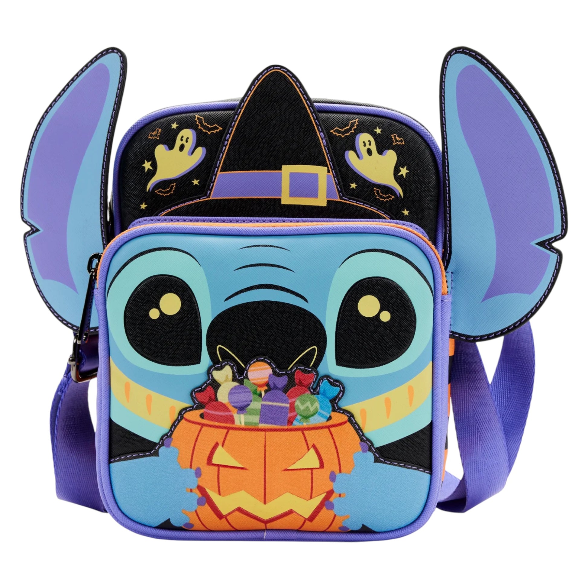 Lilo and Stitch Glow Halloween Candy bag design on a white background