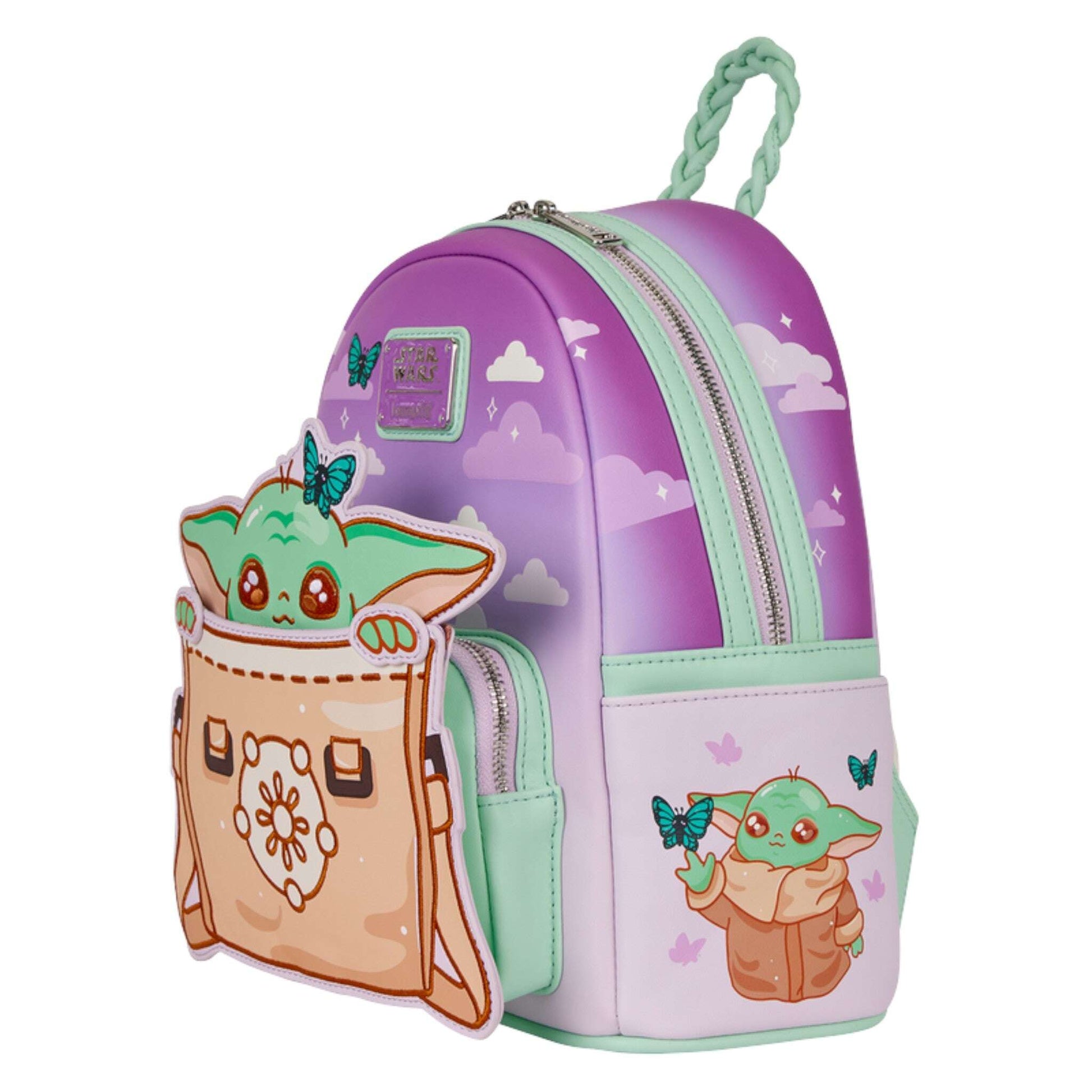 Loungefly The Mandalorian Grogu Butterfly Mini Backpack The Bag Dude
