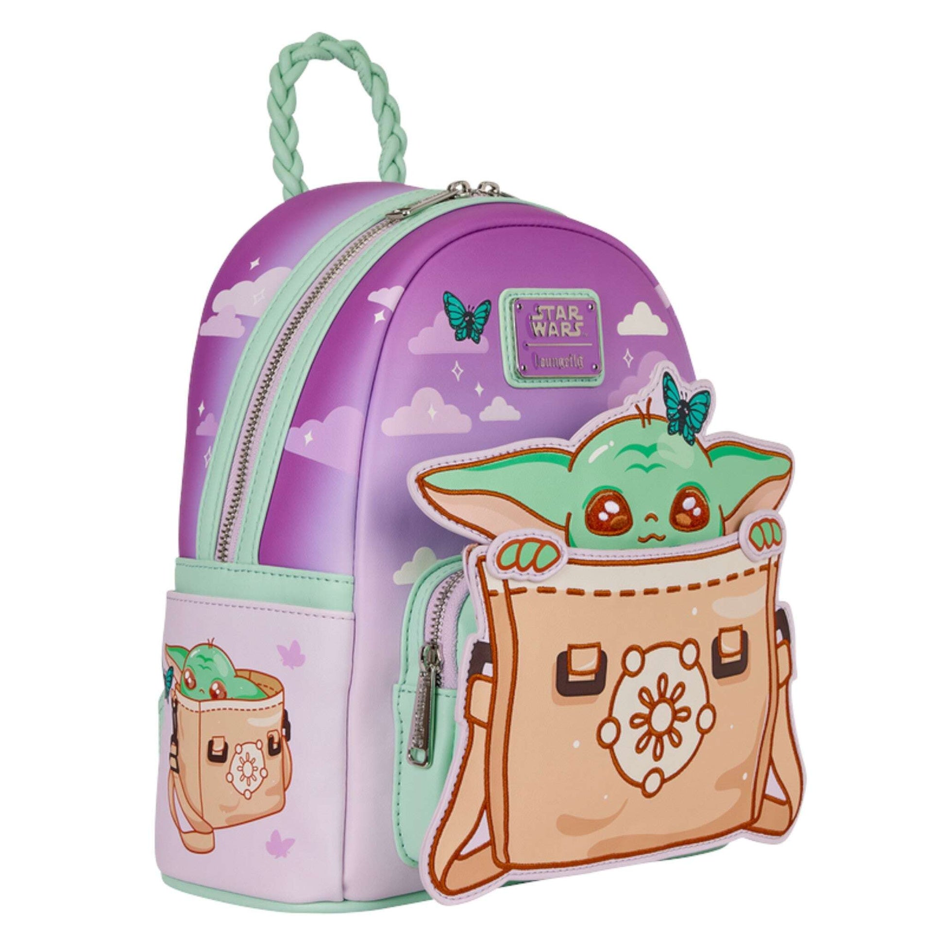 Loungefly The Mandalorian Grogu Butterfly Mini Backpack The Bag Dude