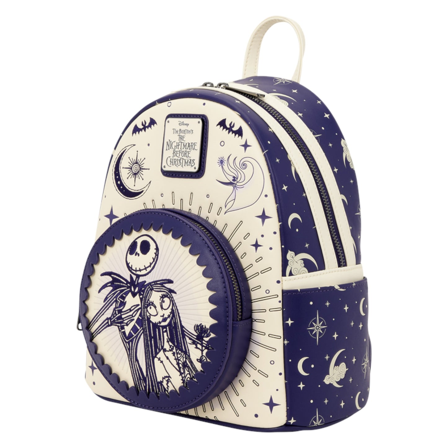 Loungefly New The Nightmare Before Christmas Jack Skellington & Sally Night Sky Mini Backpack