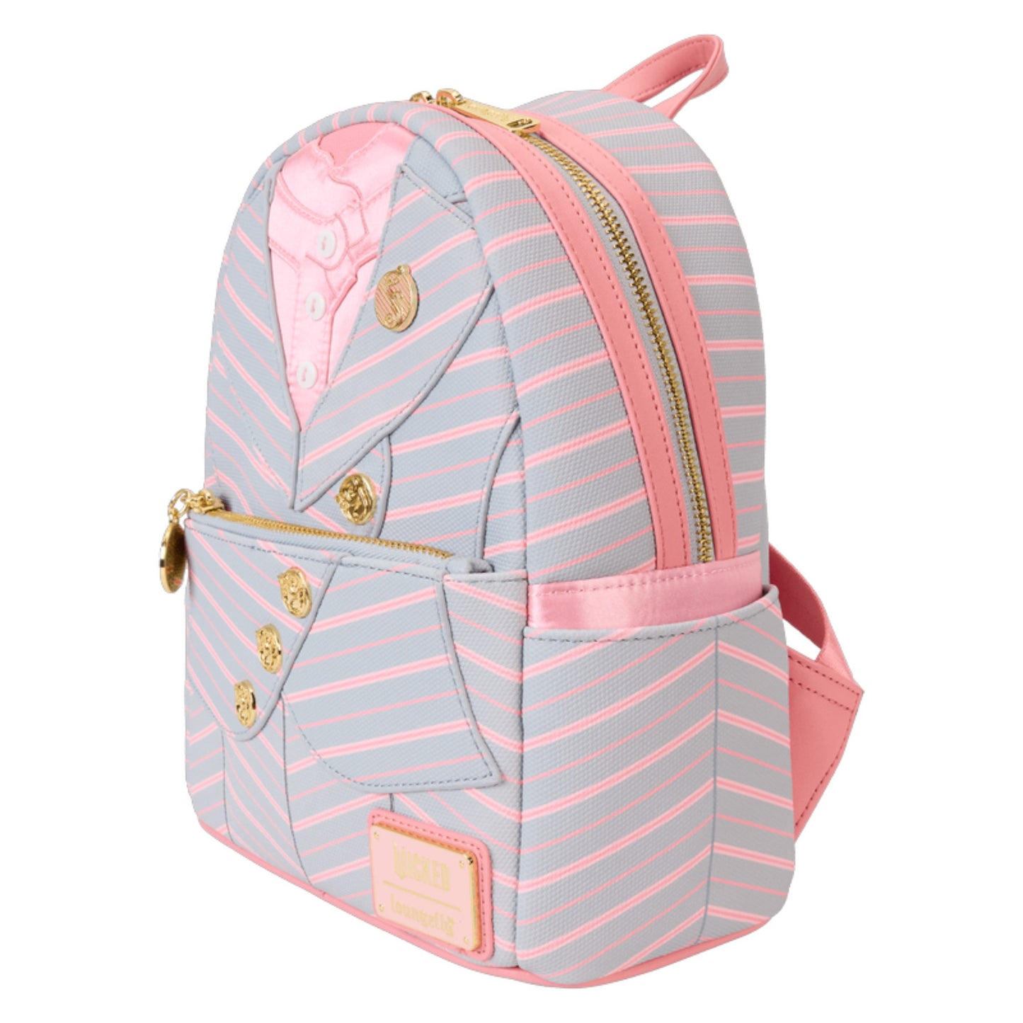 Backpack with Glinda Shiz University Uniform pattern on a white background