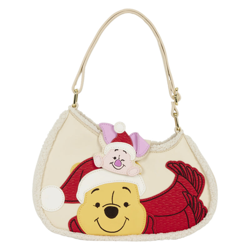Loungefly New Winnie the Pooh and Piglet Holiday Crossbody Bag