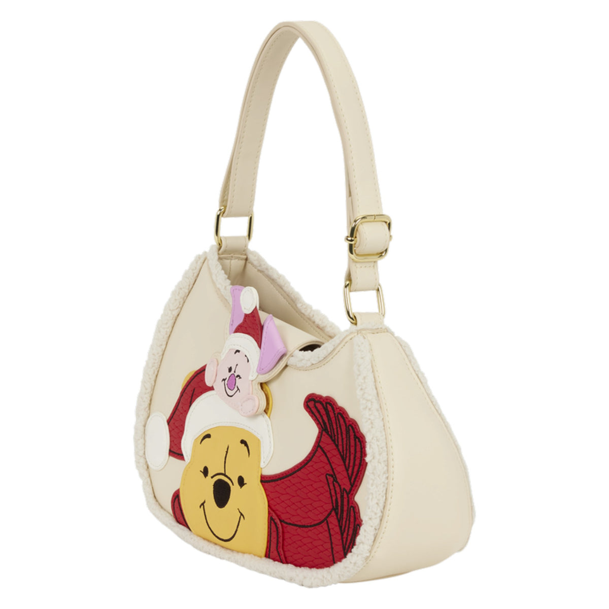 Loungefly New Winnie the Pooh and Piglet Holiday Crossbody Bag