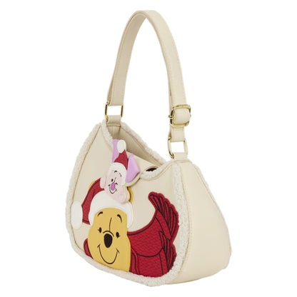 Loungefly New Winnie the Pooh and Piglet Holiday Crossbody Bag