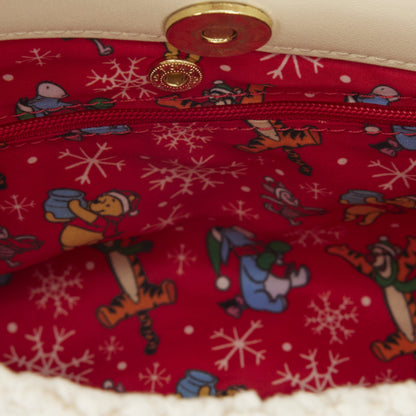 Loungefly New Winnie the Pooh and Piglet Holiday Crossbody Bag
