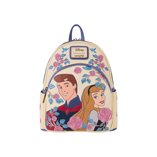 Loungefly Disney Sleeping Beauty Aurora & Prince Phillip Floral Mini Backpack