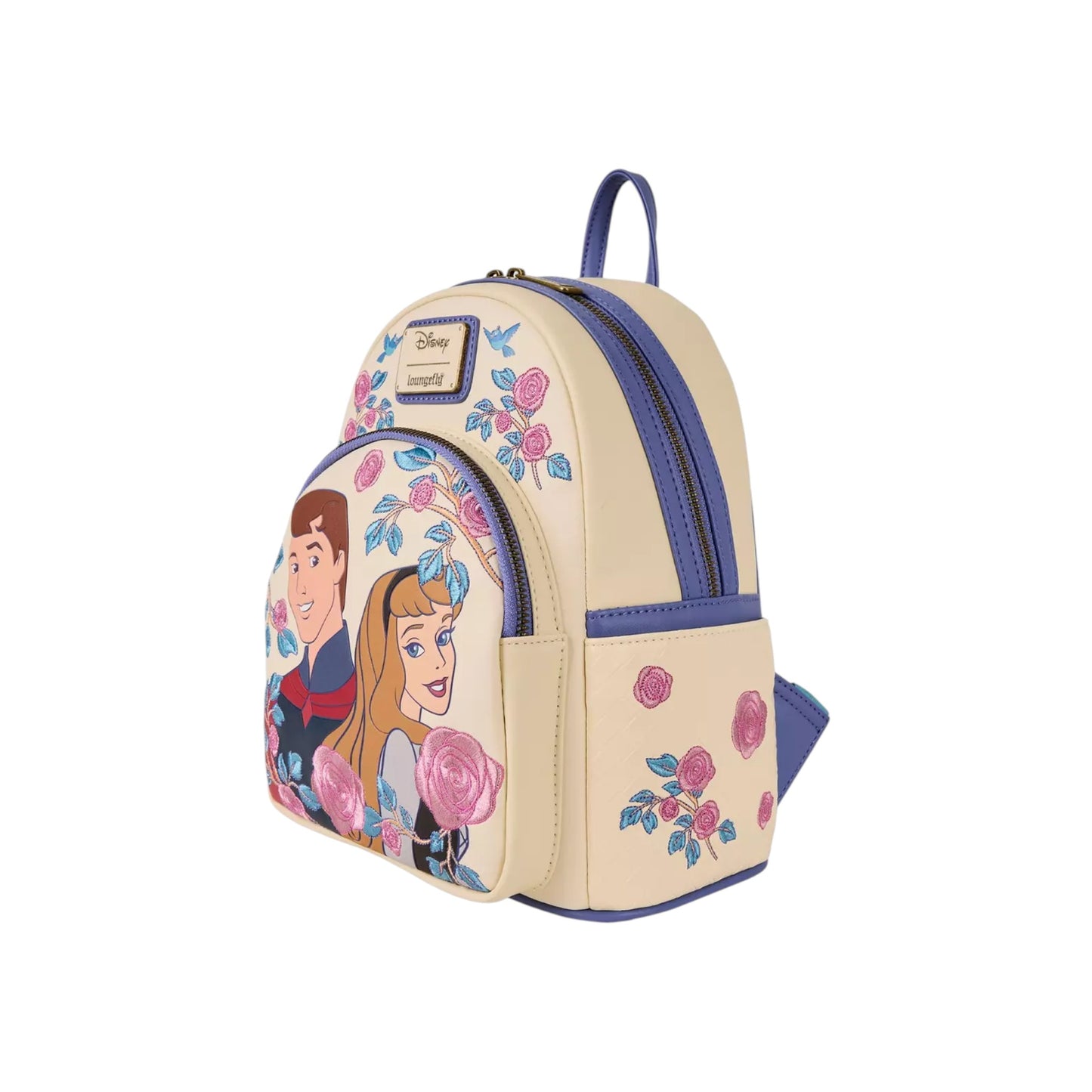 Loungefly Disney Sleeping Beauty Aurora & Prince Phillip Floral Mini Backpack