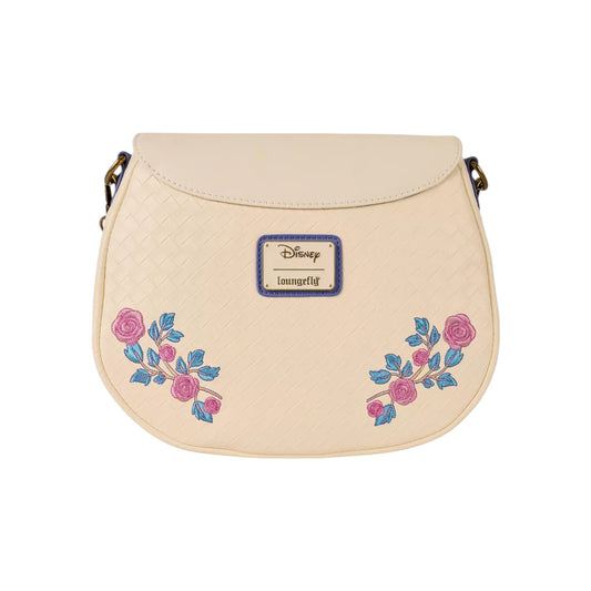 Loungefly Disney Sleeping Beauty Aurora & Prince Phillip Floral Crossbody Bag