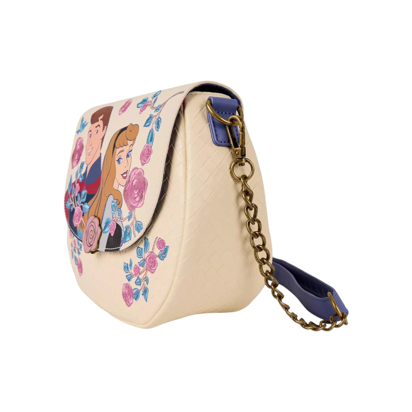 Loungefly Disney Sleeping Beauty Aurora & Prince Phillip Floral Crossbody Bag