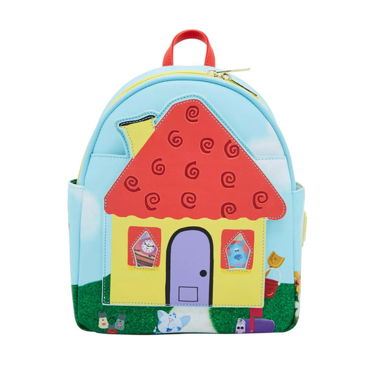 Front of Blue's House on a white background