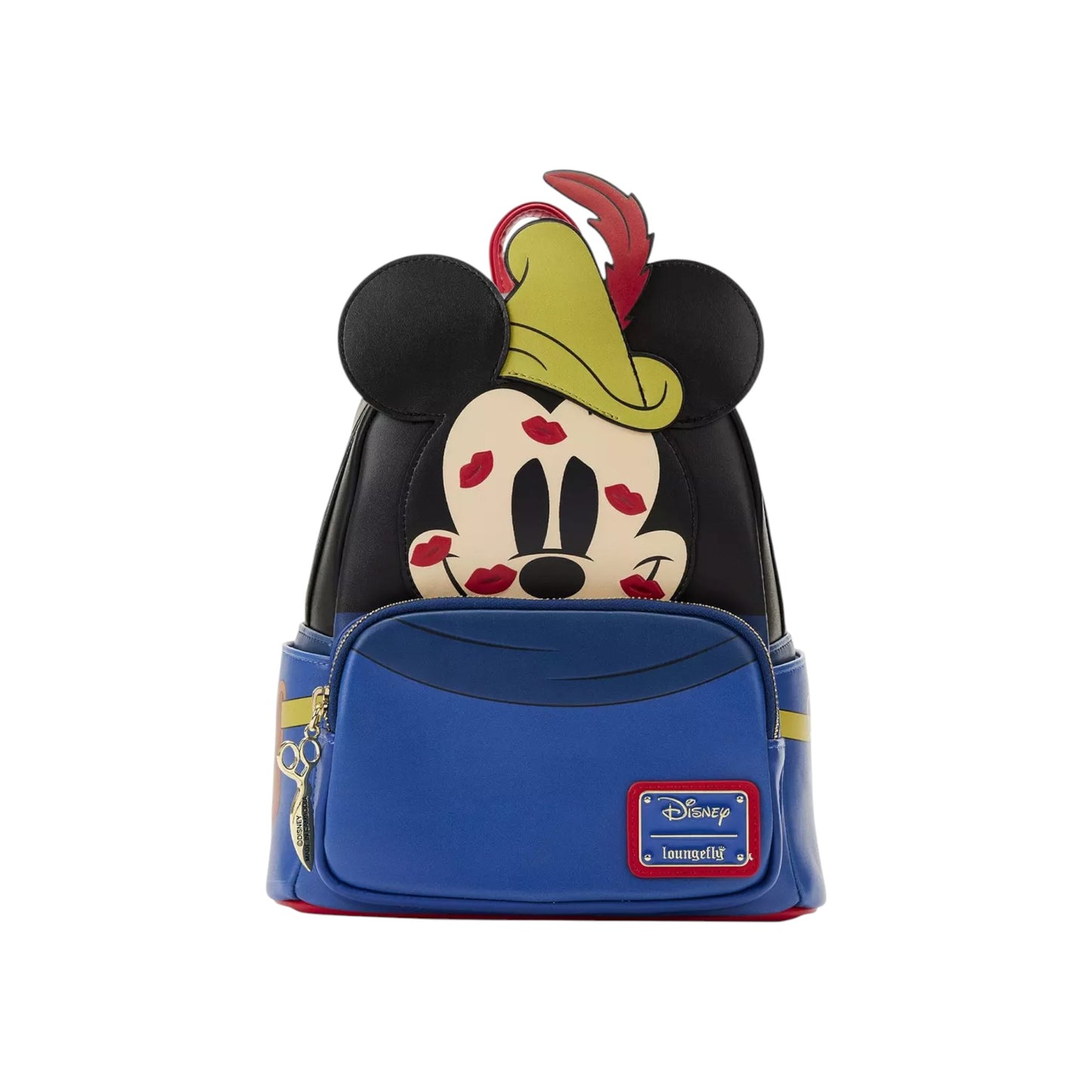 Backpack with Brave Little Tailor Mickey Mouse character design on a white background