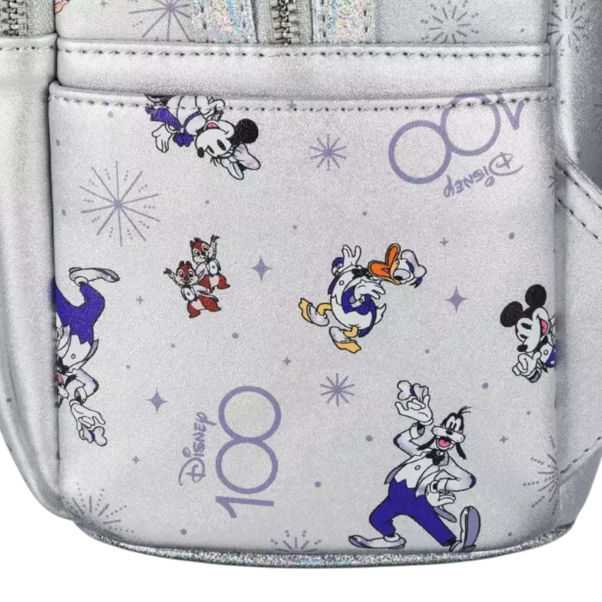 Disney-themed product with Mickey and friends and 'Disney 100' on a gray background
