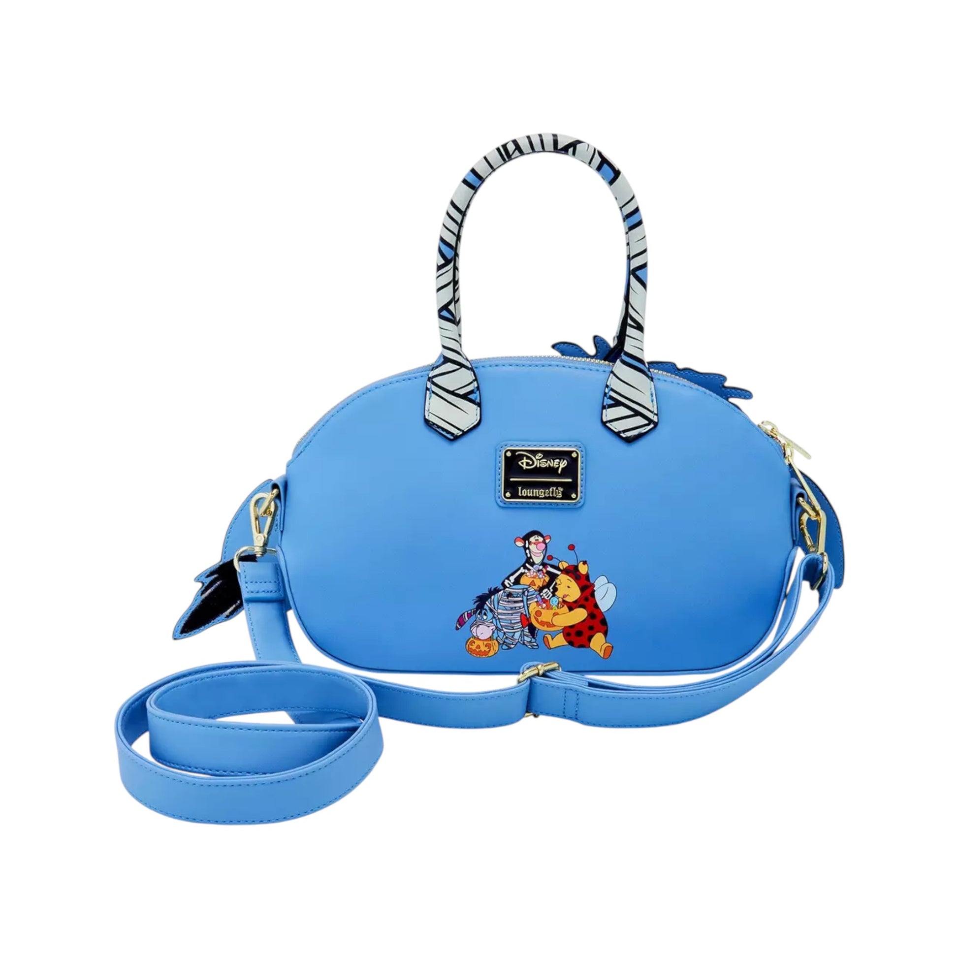 Mummy Eeyore handbag with winnie and friends characters on a white background