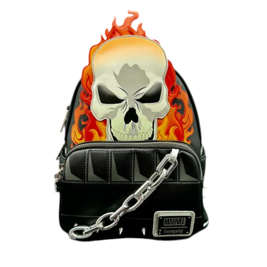 Loungefly Marvel Ghost Rider Glow in the Dark Cosplay Mini Backpack