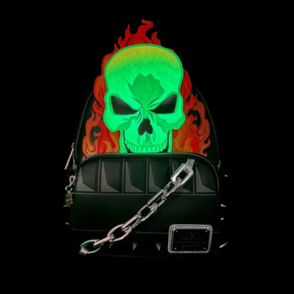 Loungefly Marvel Ghost Rider Glow in the Dark Cosplay Mini Backpack