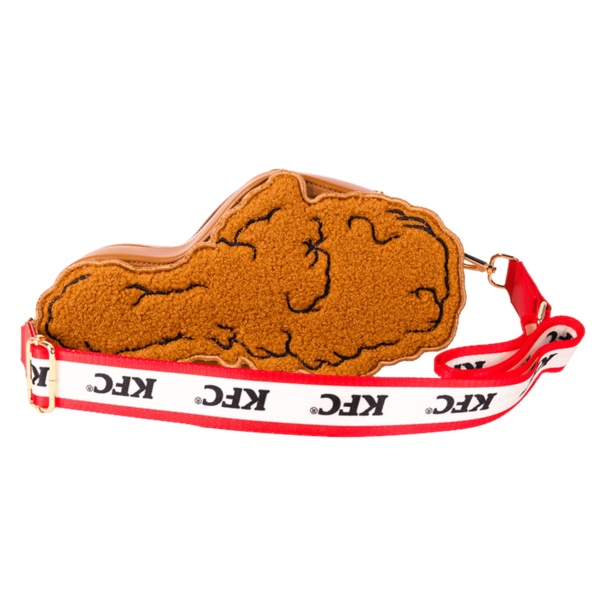  KFC Drumstick bag with a red strap featuring KFC logo on a white background