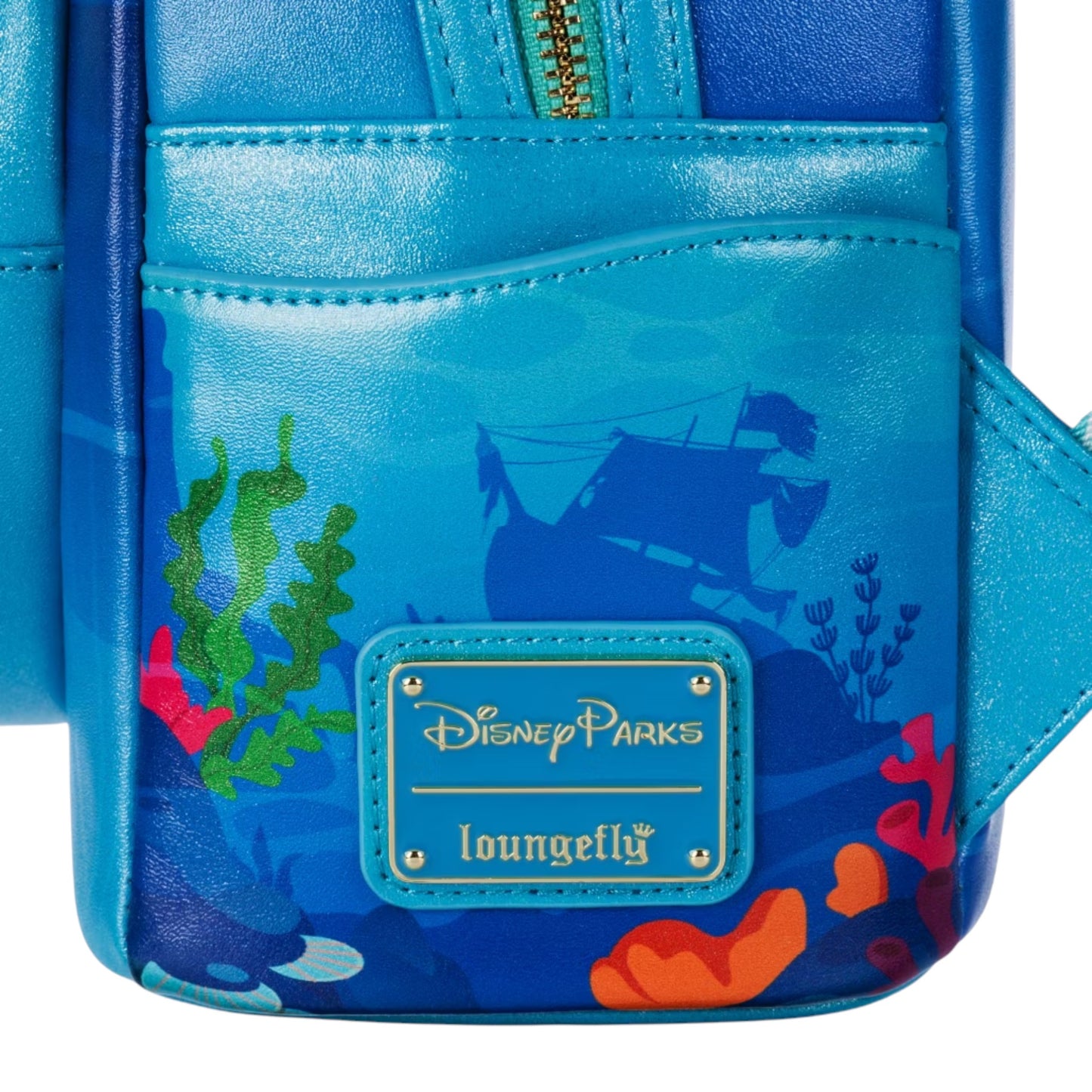 Loungefly Disney Parks The Little Mermaid 35th Anniversary Glow in the Dark Mini Backpack