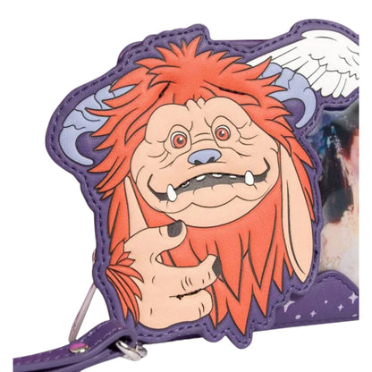 Loungefly Labyrinth Ludo Cosplay wristlet with ludo on a white background