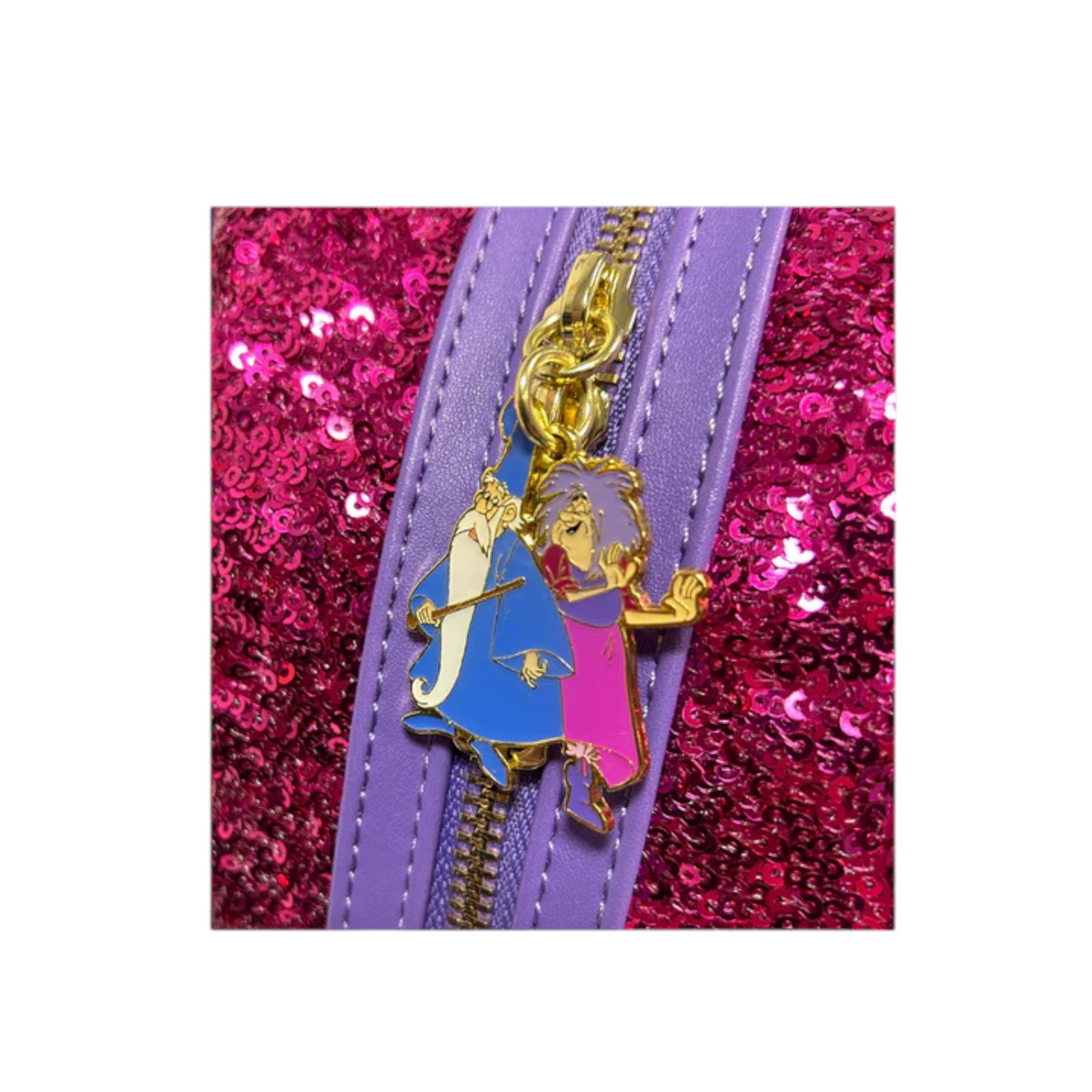 Loungefly Disney Sword and the Stone Sequin Madam Mim Lenticular Mini Backpack