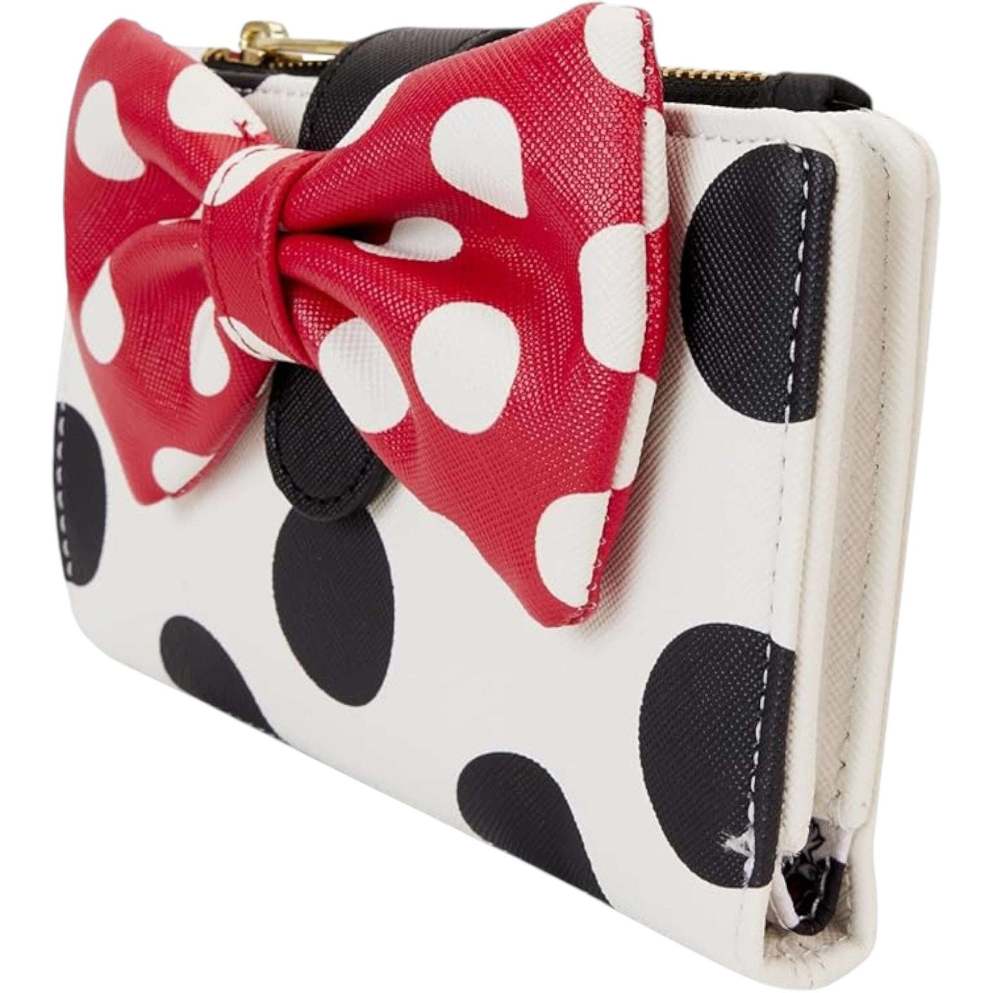 Loungefly Disney Minnie Mouse Rocks the Dots Classic Flap Wallet The Bag Dude