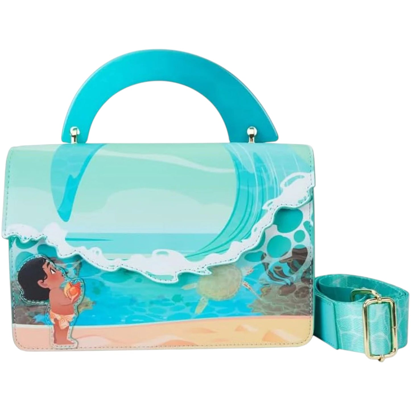 Loungefly Disney Moana Ocean Waves Crossbody Bag