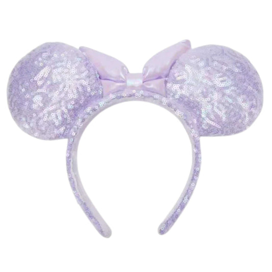 Disney Parks Minnie Mouse Opalescent Lavender Sequined Ears The Bag Dude
