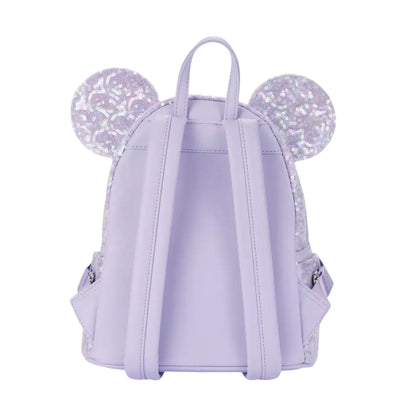 Loungefly Disney Parks Sequin Opalescent Lavender Mini Backpack