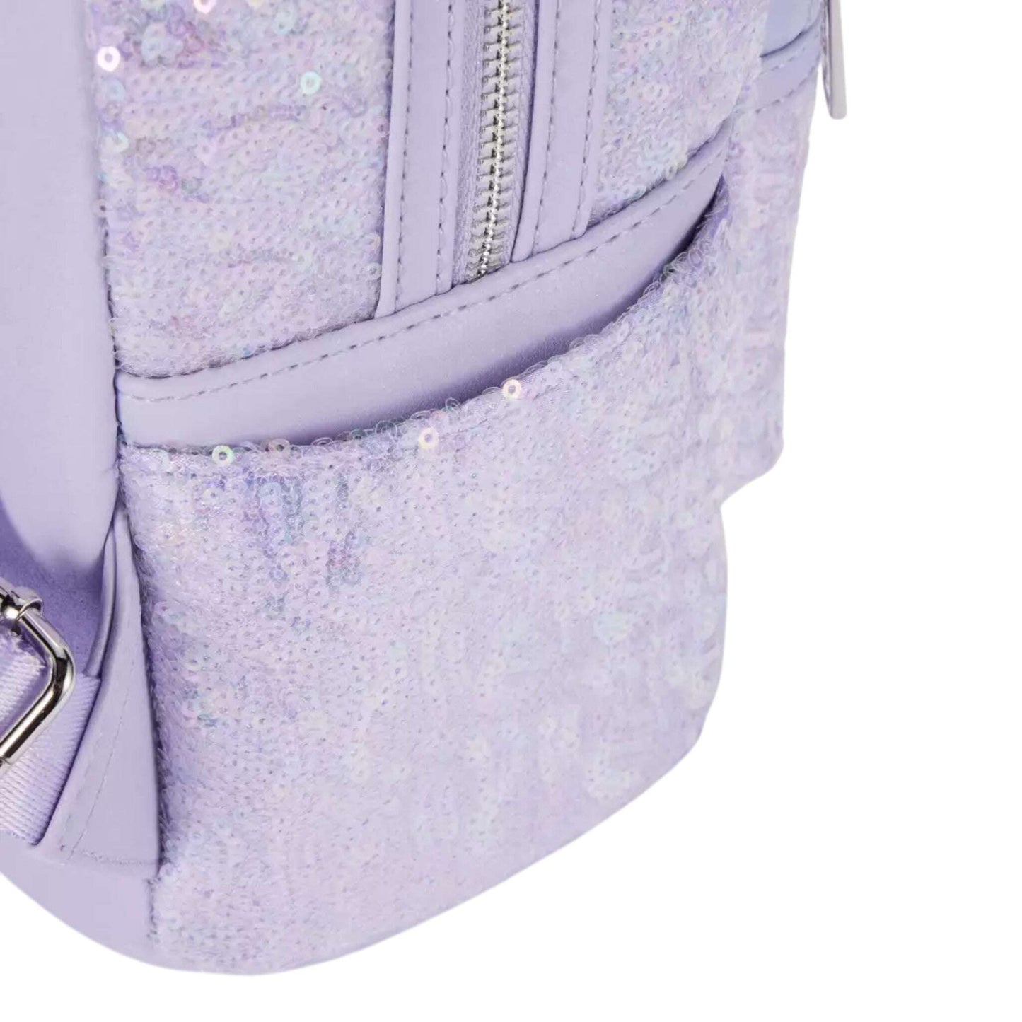 Loungefly Disney Parks 2025 Sequin Opalescent Lavender Mini Backpack The Bag Dude