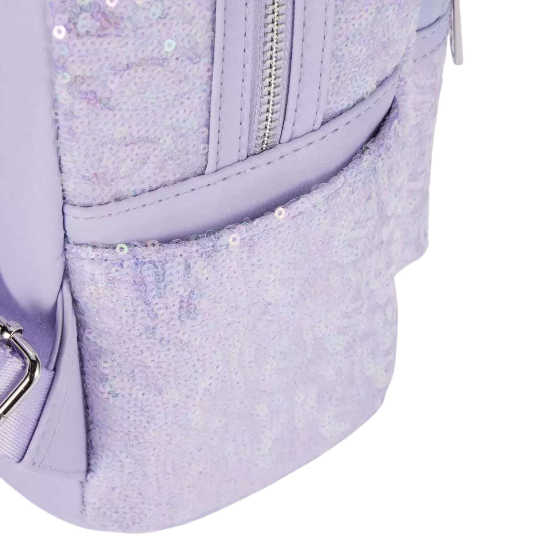 Loungefly Disney Parks 2025 Sequin Opalescent Lavender Mini Backpack The Bag Dude