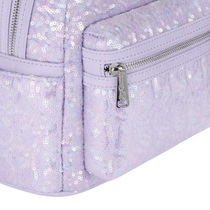 Loungefly Disney Parks 2025 Sequin Opalescent Lavender Mini Backpack The Bag Dude