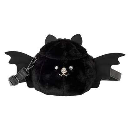 Loungefly Bat Figural Plush Crossbody Bag