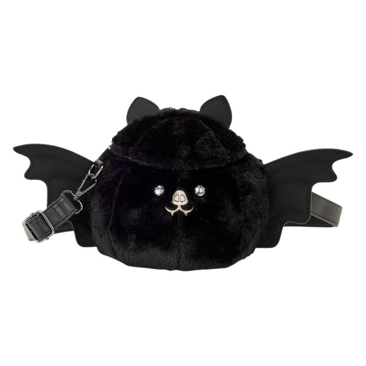 Loungefly Bat Figural Plush Crossbody Bag