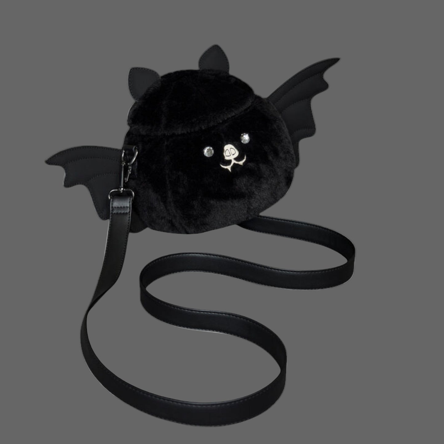 Loungefly Bat Figural Plush Crossbody Bag