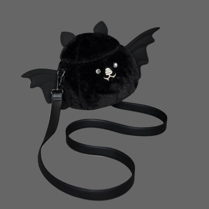 Loungefly Bat Figural Plush Crossbody Bag