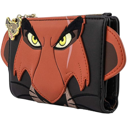 wallet with Scar face design on a white background