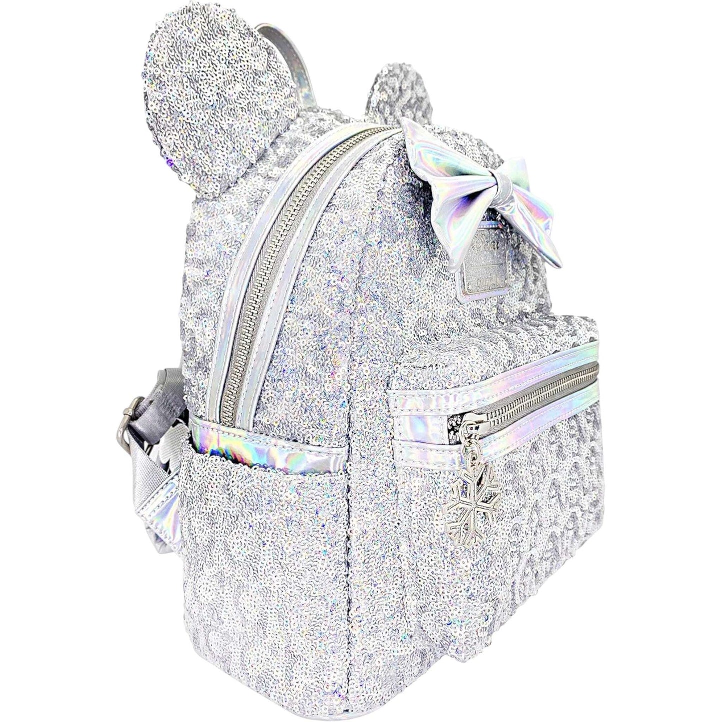 Loungefly X LASR Exclusive Disney Minnie Mouse Holographic Sequin Mini Backpack The Bag Dude