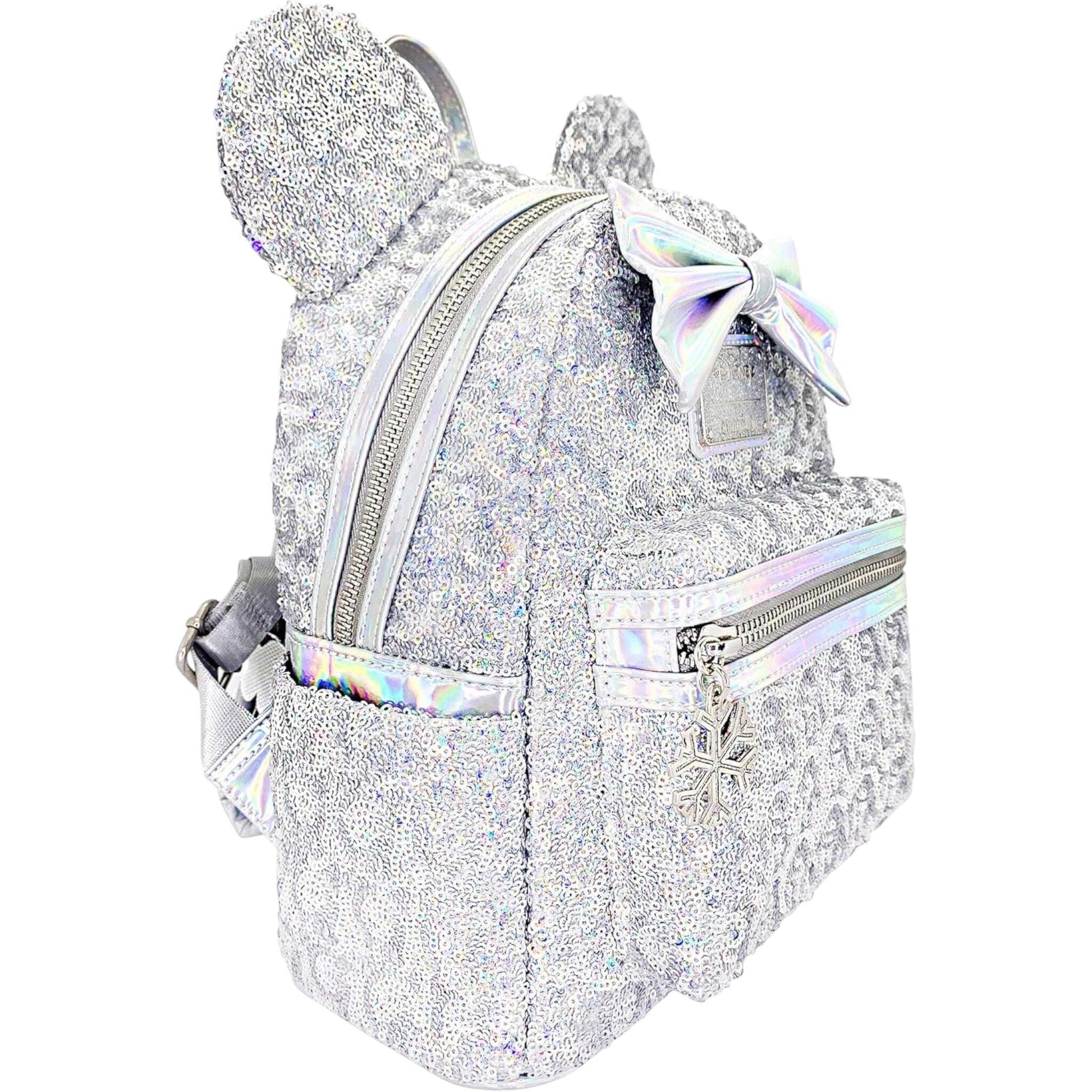 Loungefly X LASR Exclusive Disney Minnie Mouse Holographic Sequin Mini Backpack The Bag Dude