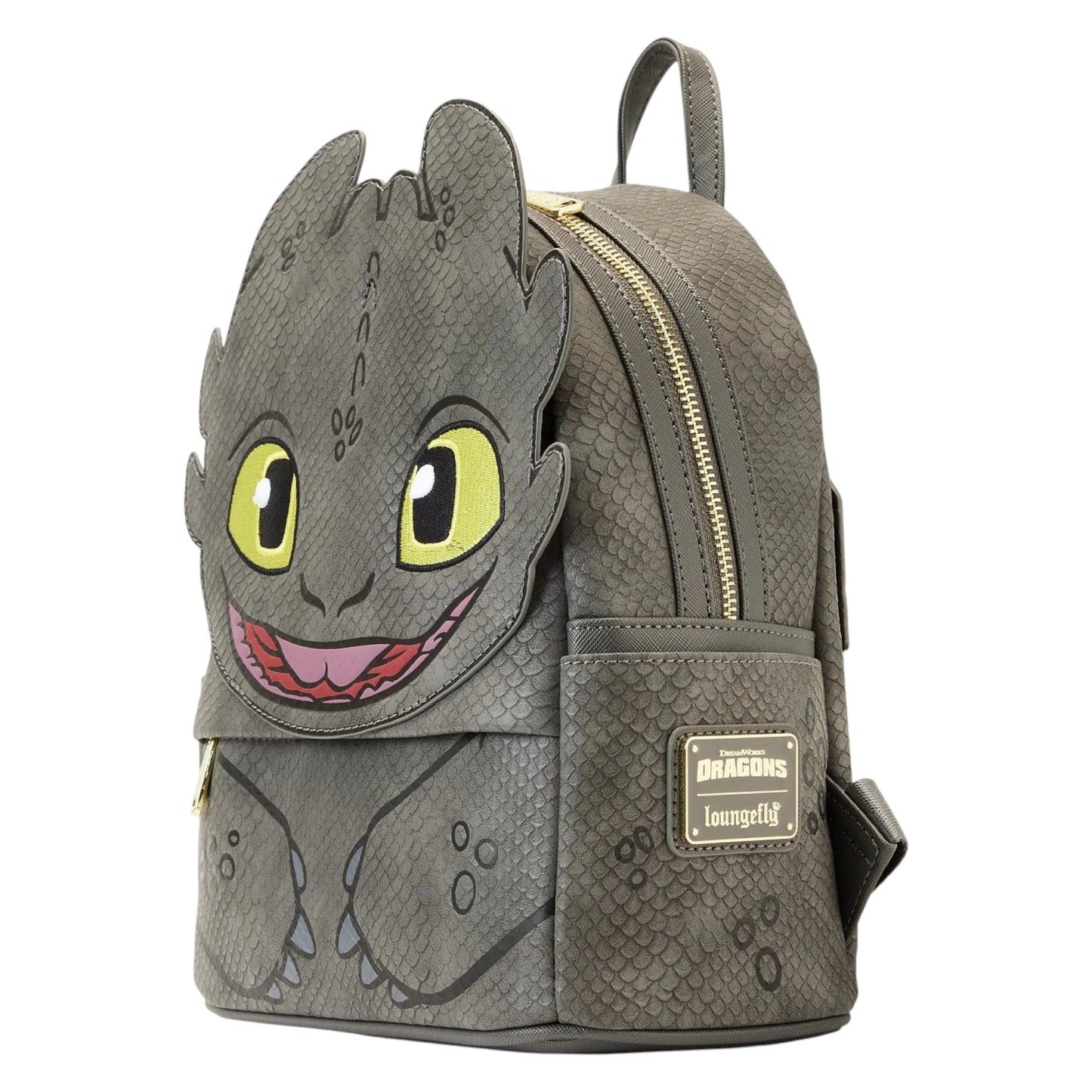 Loungefly DreamWorks How To Train Your Dragon HTTYD Toothless Grey Cosplay Mini Backpack