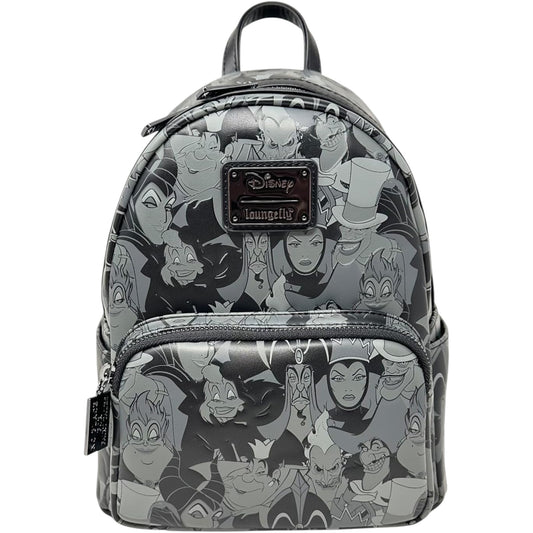 Loungefly Disney Villains Debossed All Over Print Mini Backpack
